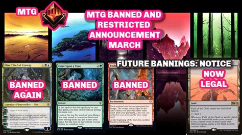 mtg leaked bans|BANNED AND RESTRICTED LISTS